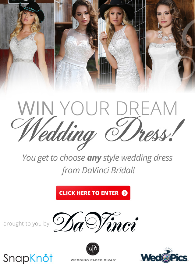 Enter to Win Your Dream Wedding Dress From DaVinci Bridal